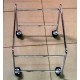 Hand Basket Stand with Wheels