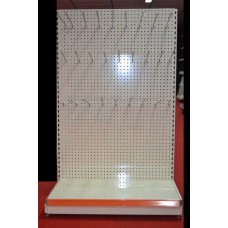 Free Standing Pegboard Unit Used _
