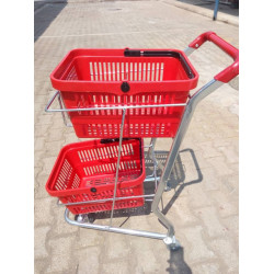 3-Tier Hand Basket Shopping Trolley